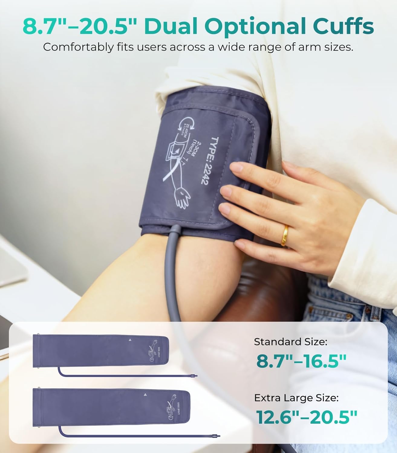 YONLO Automatic Upper Arm Blood Pressure Monitors for Home Use - Image 2