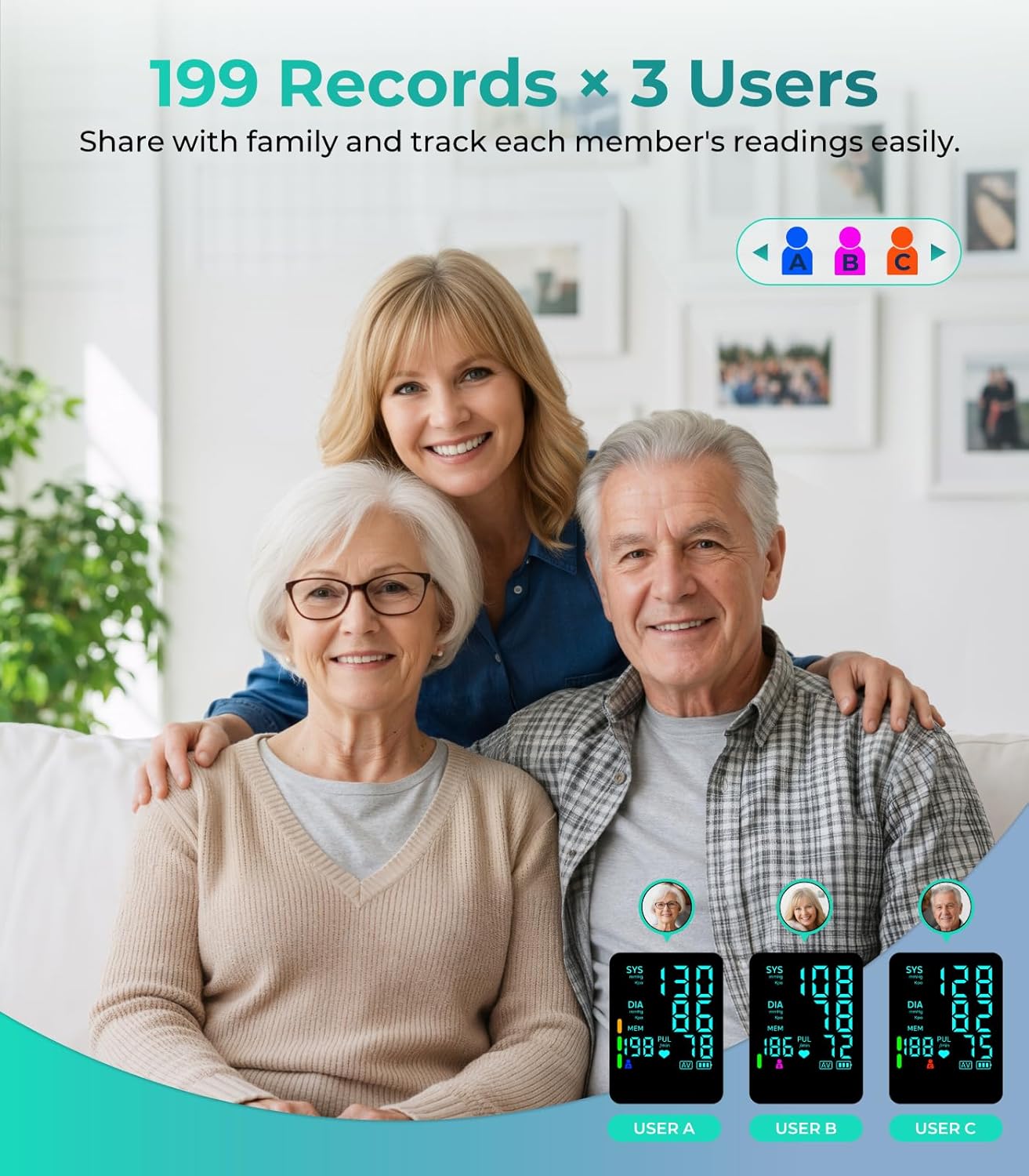 YONLO Automatic Upper Arm Blood Pressure Monitors for Home Use - Image 6