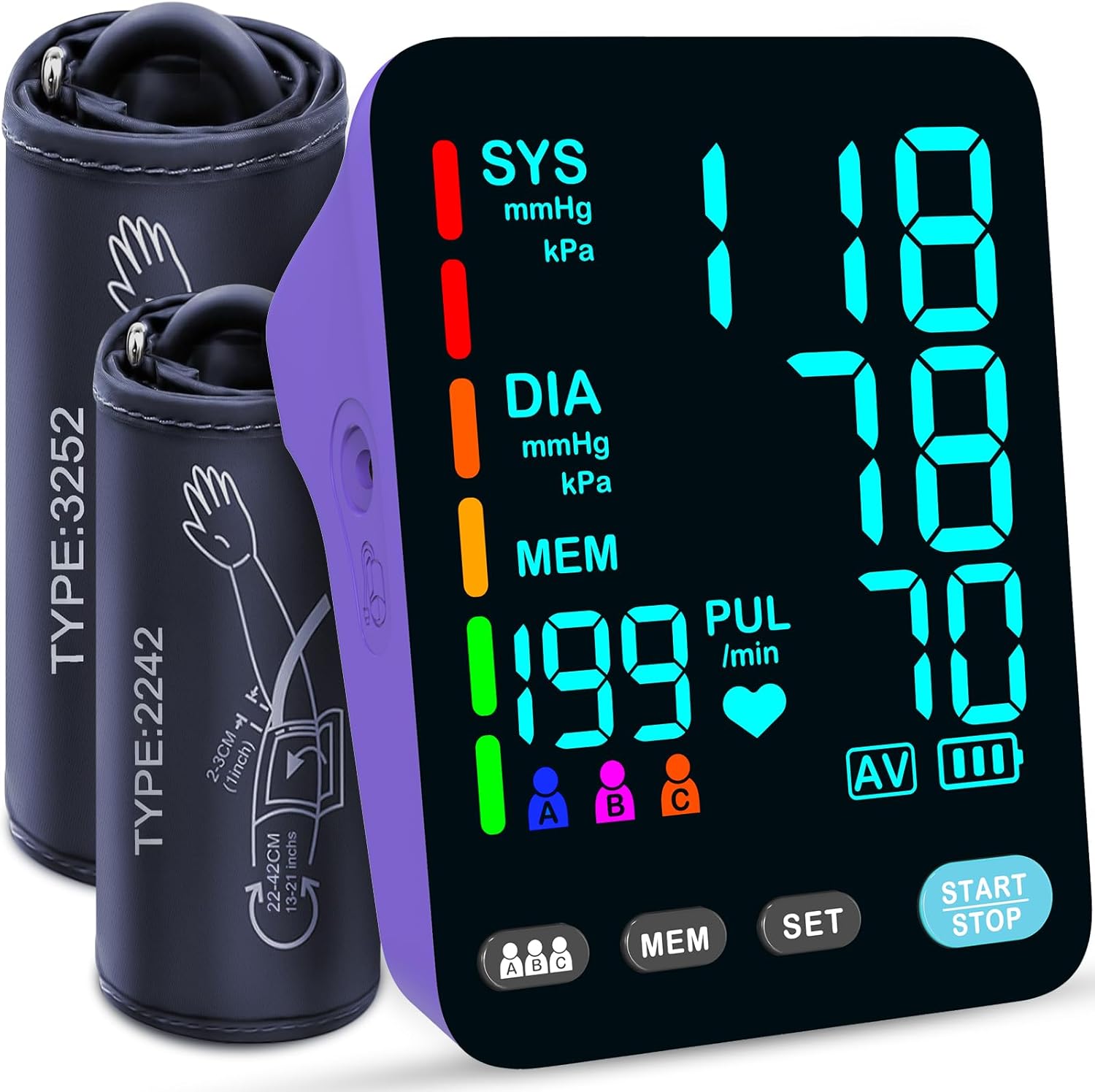 YONLO Automatic Upper Arm Blood Pressure Monitors for Home Use