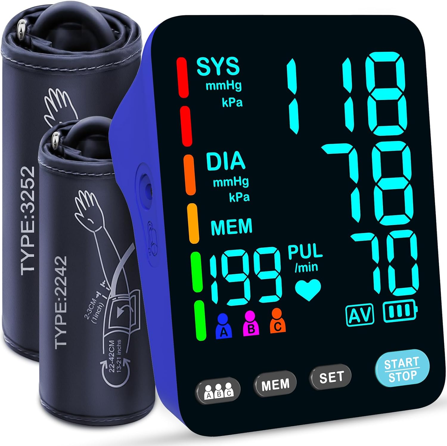 YONLO Automatic Upper Arm Blood Pressure Monitors for Home Use